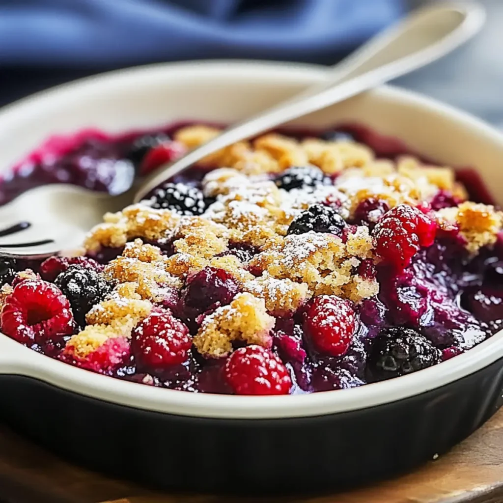 Triple Berry Dump Cake