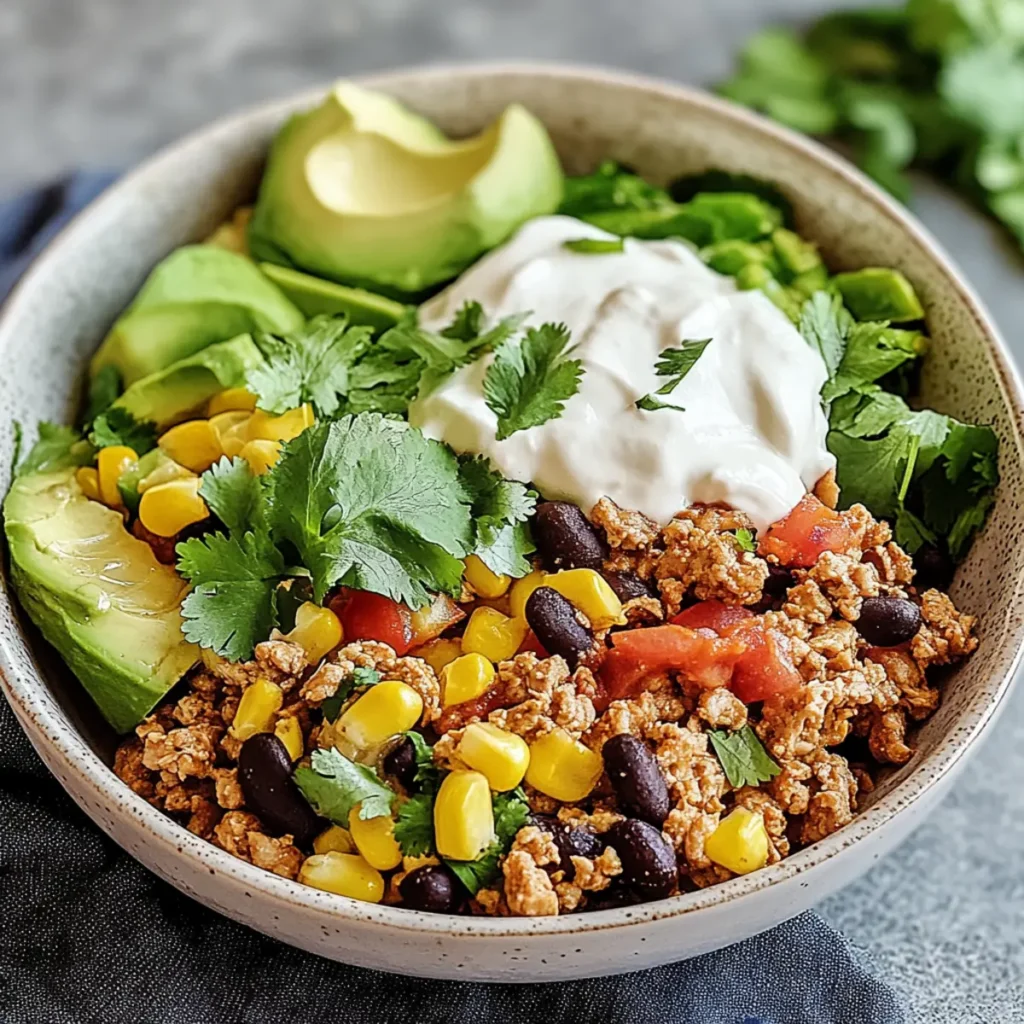 Ground Turkey Burrito Bowls