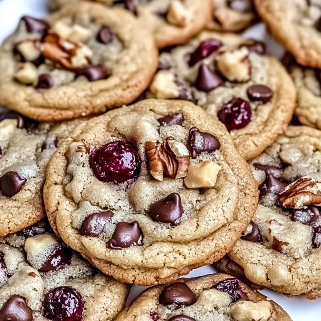 Cranberry Walnut Chocolate Chip Cookies