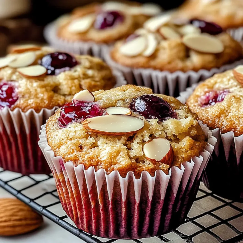 Almond Cherry Muffins