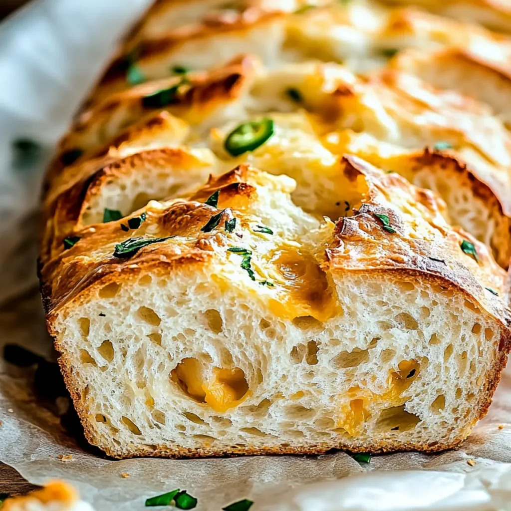 Garlic Herb Jalapeno Cheddar Bread