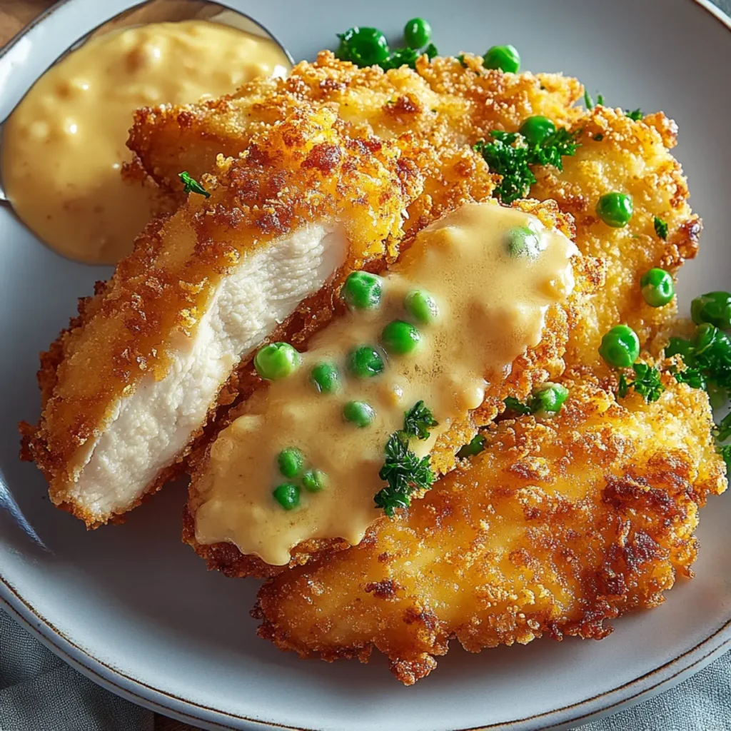 Juicy Cheesy Crispy Chicken