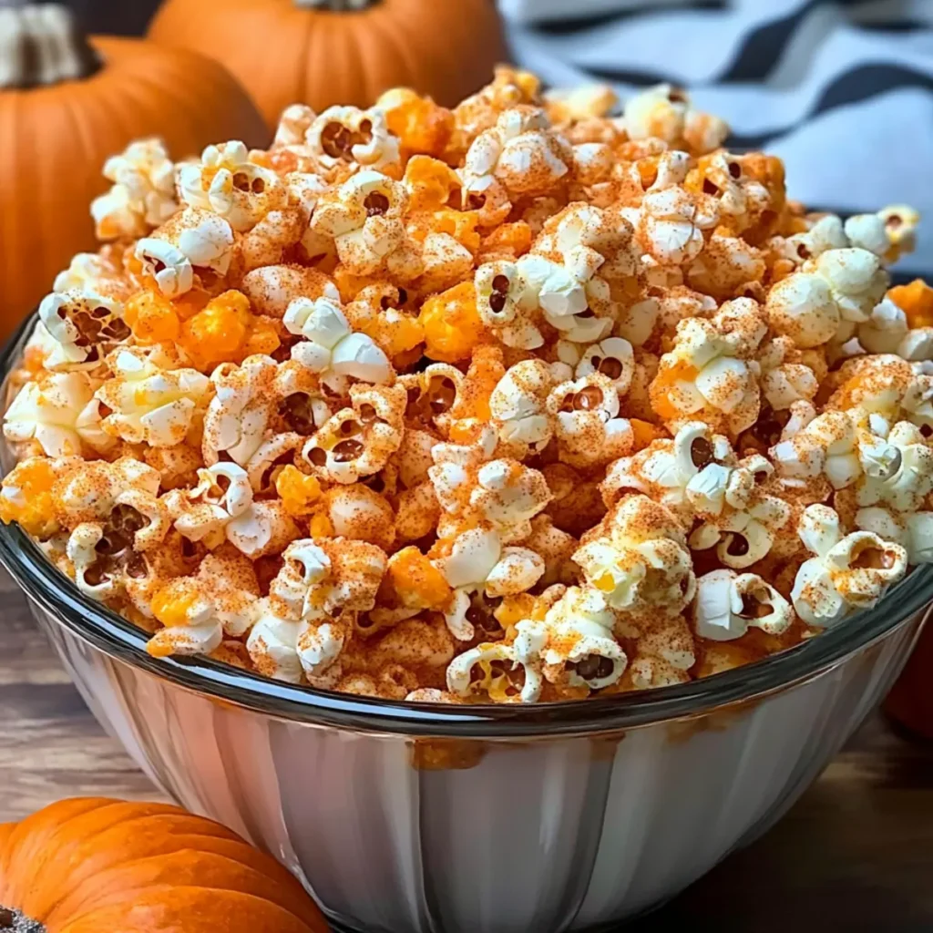 Pumpkin Spice Popcorn Mix