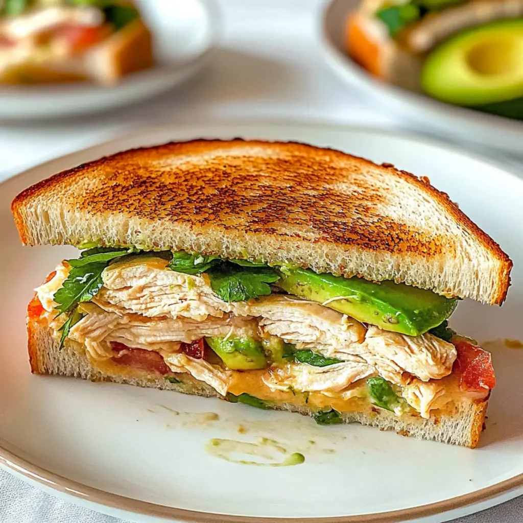 Chicken Avocado Melt Sandwich