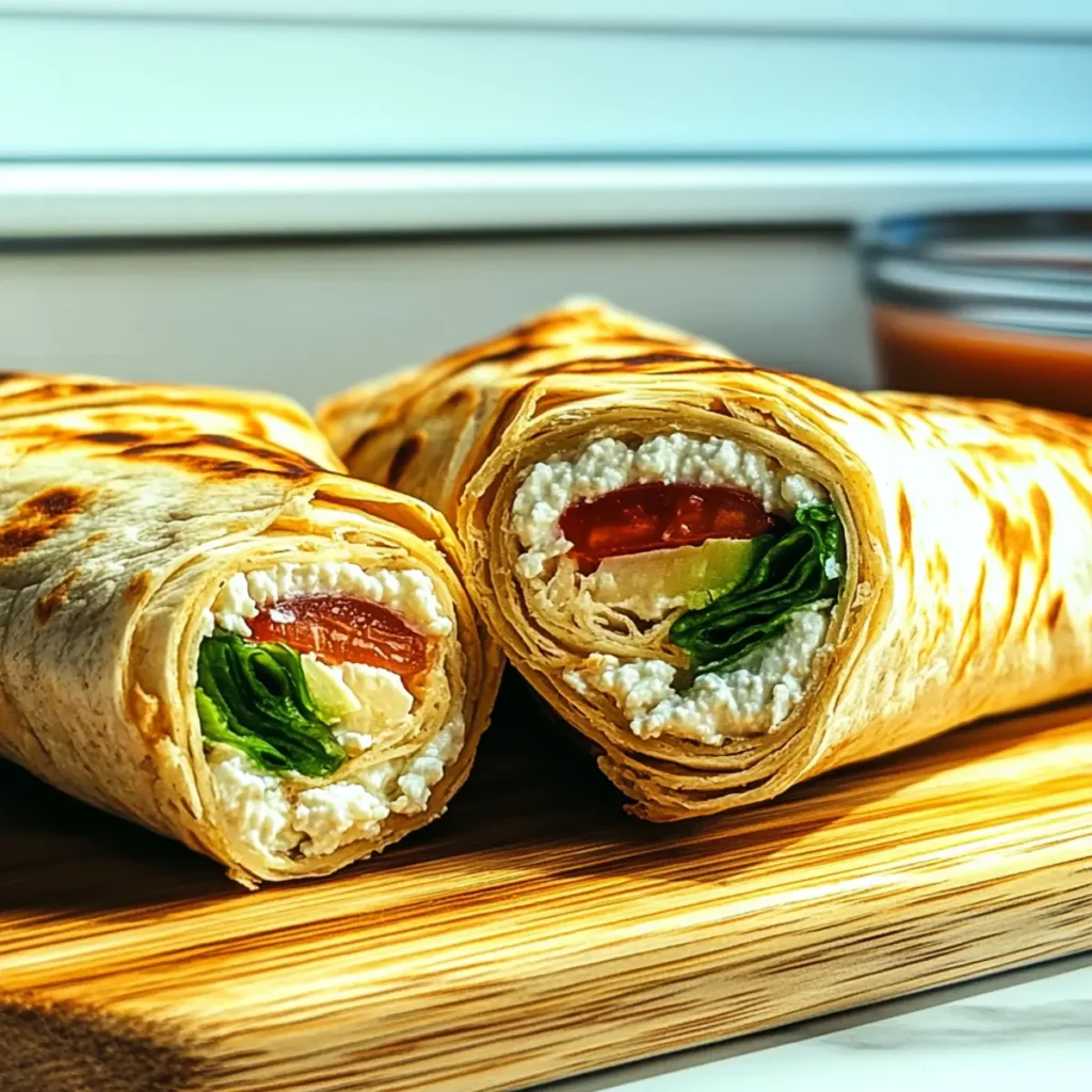 High Protein Cottage Cheese Wraps