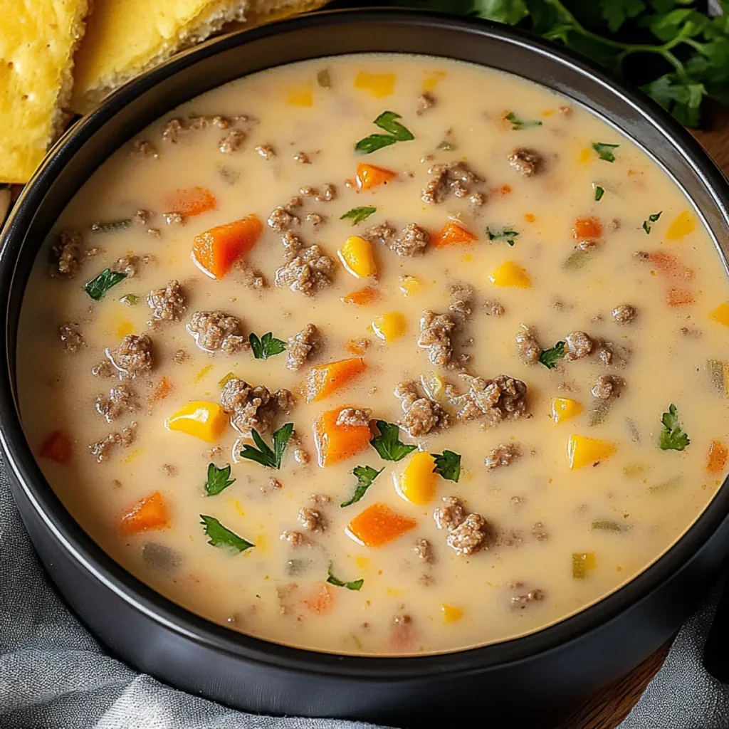 Cheeseburger Soup