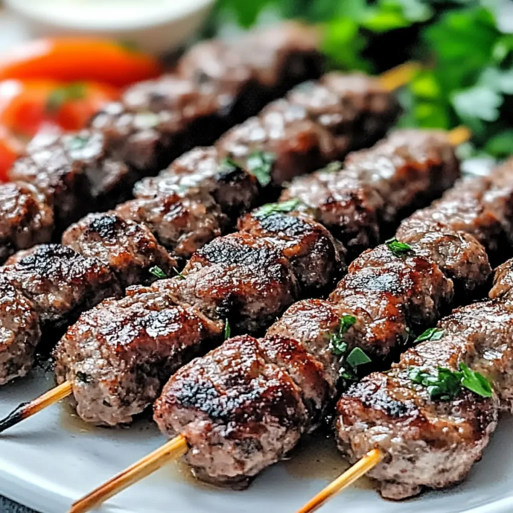 Beef Kafta Kebabs