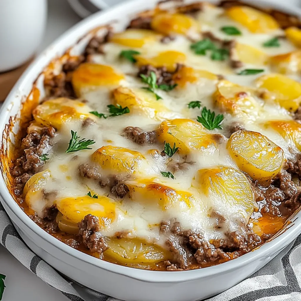 Ground Beef and Potato Casserole