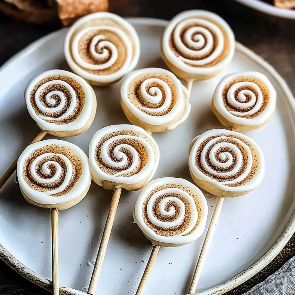 Cinnamon Roll Cake Pops