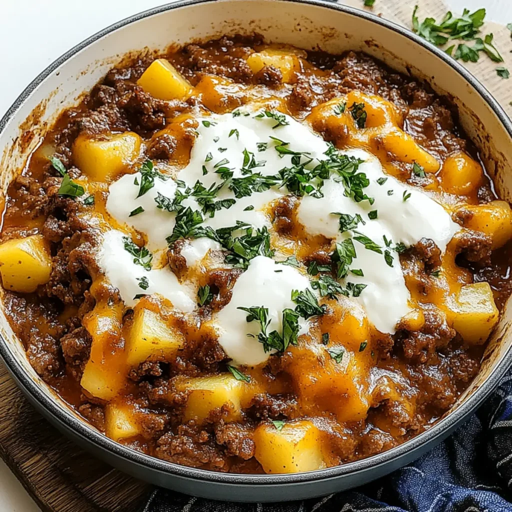 Cheesy Beef and Potatoes