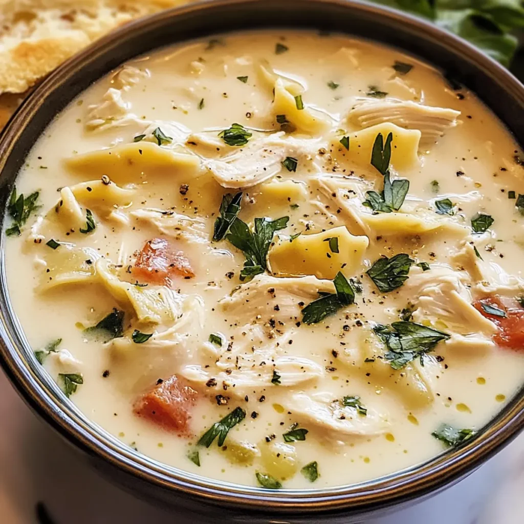 Delicious White Chicken Lasagna Soup