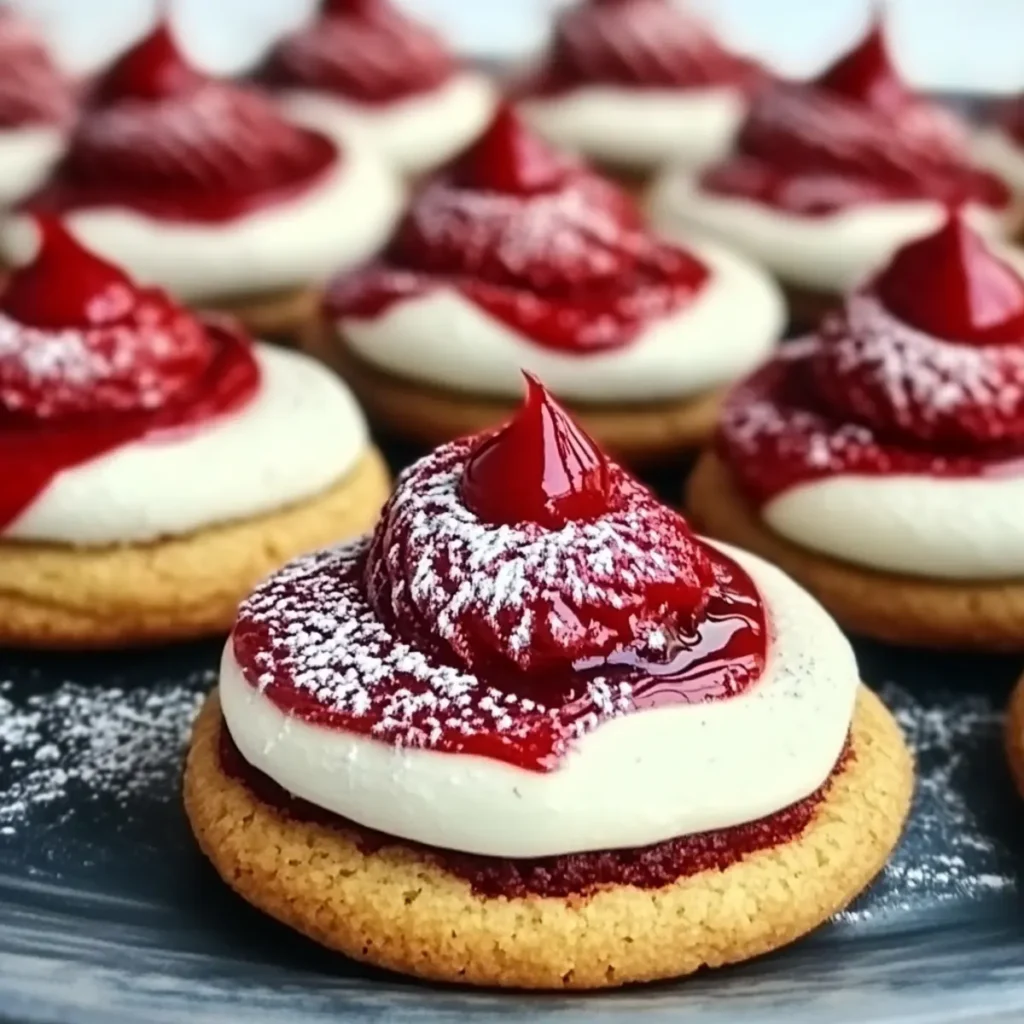 Red Velvet Blossom Cookies