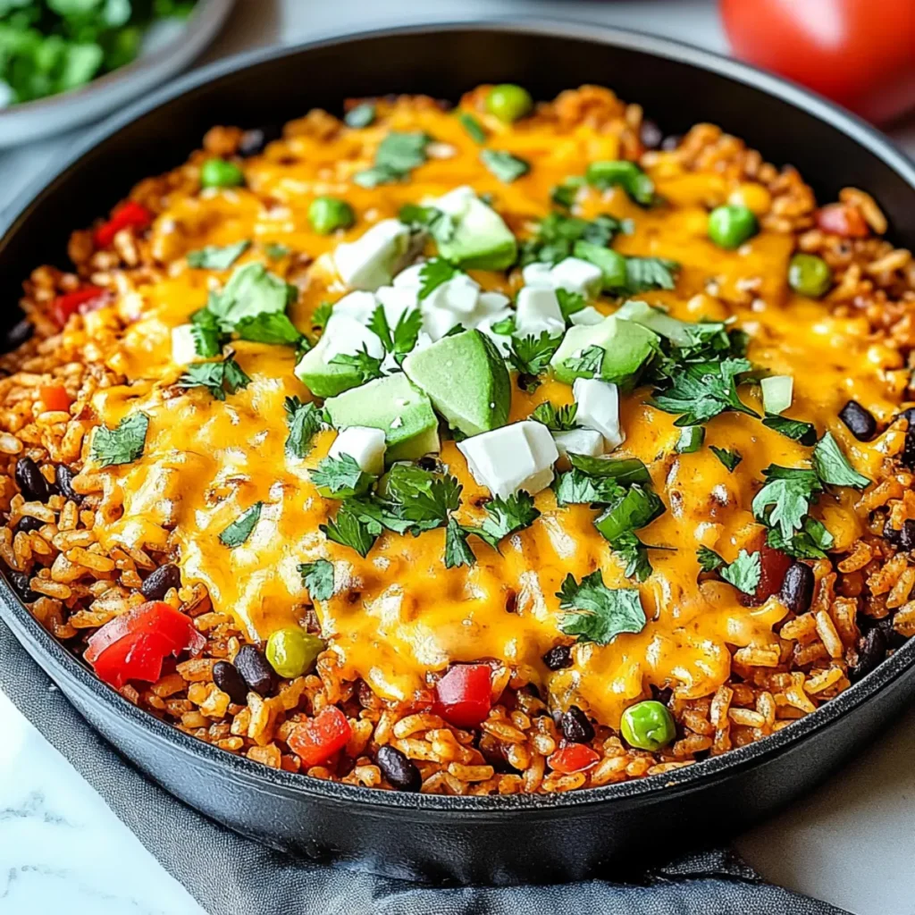 Cheesy Taco Rice Skillet