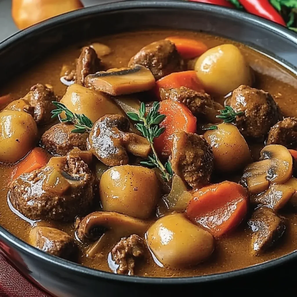 Mushroom and Beef Stew