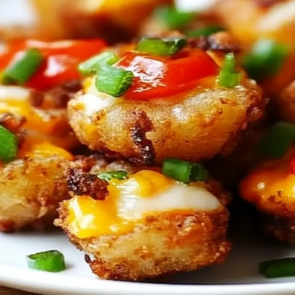 Tater Tot Cheeseburger Bites
