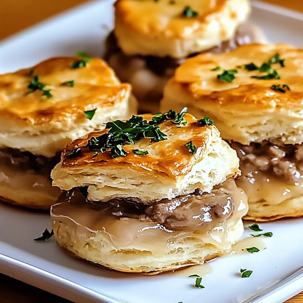 Baked French Dip Biscuits