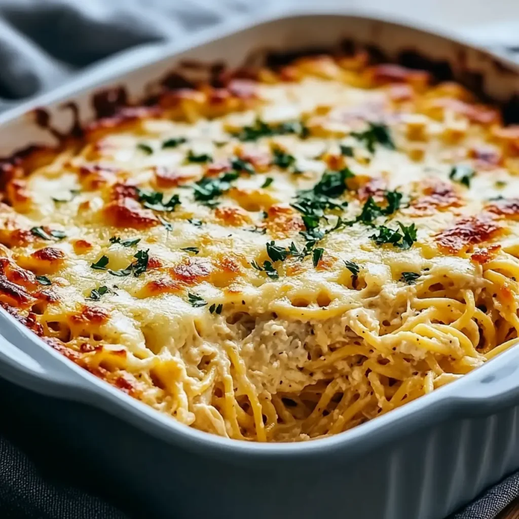 Irresistible Spicy Southern Chicken Spaghetti Casserole