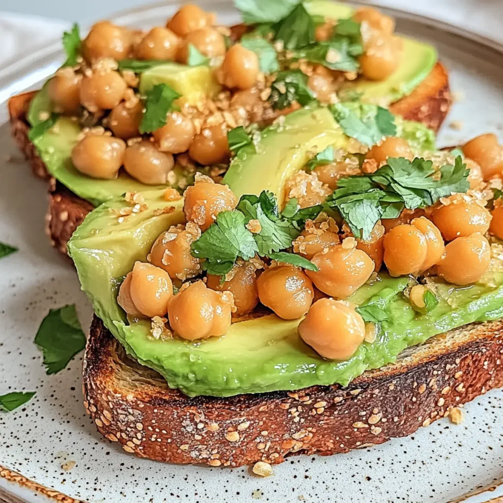 Spicy Chickpea Avocado Toast