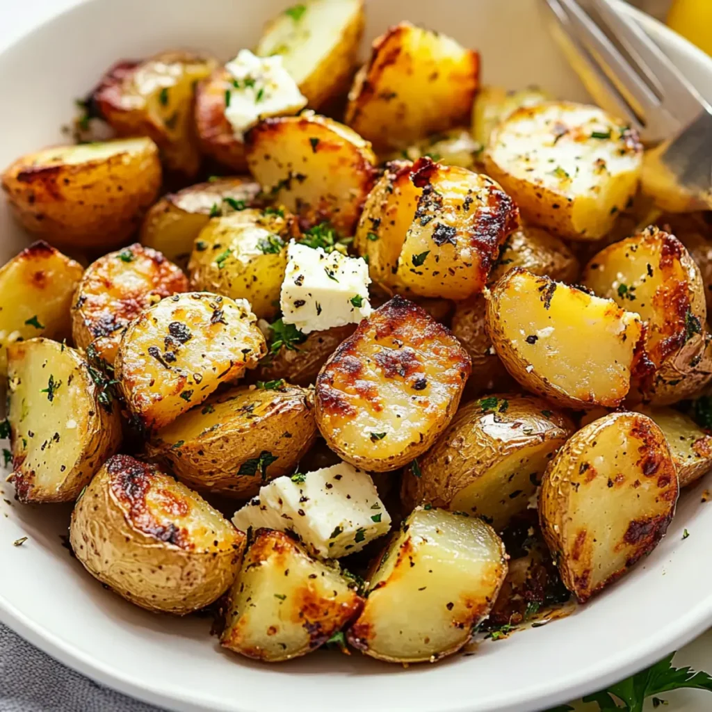 Greek Feta Roast Potatoes