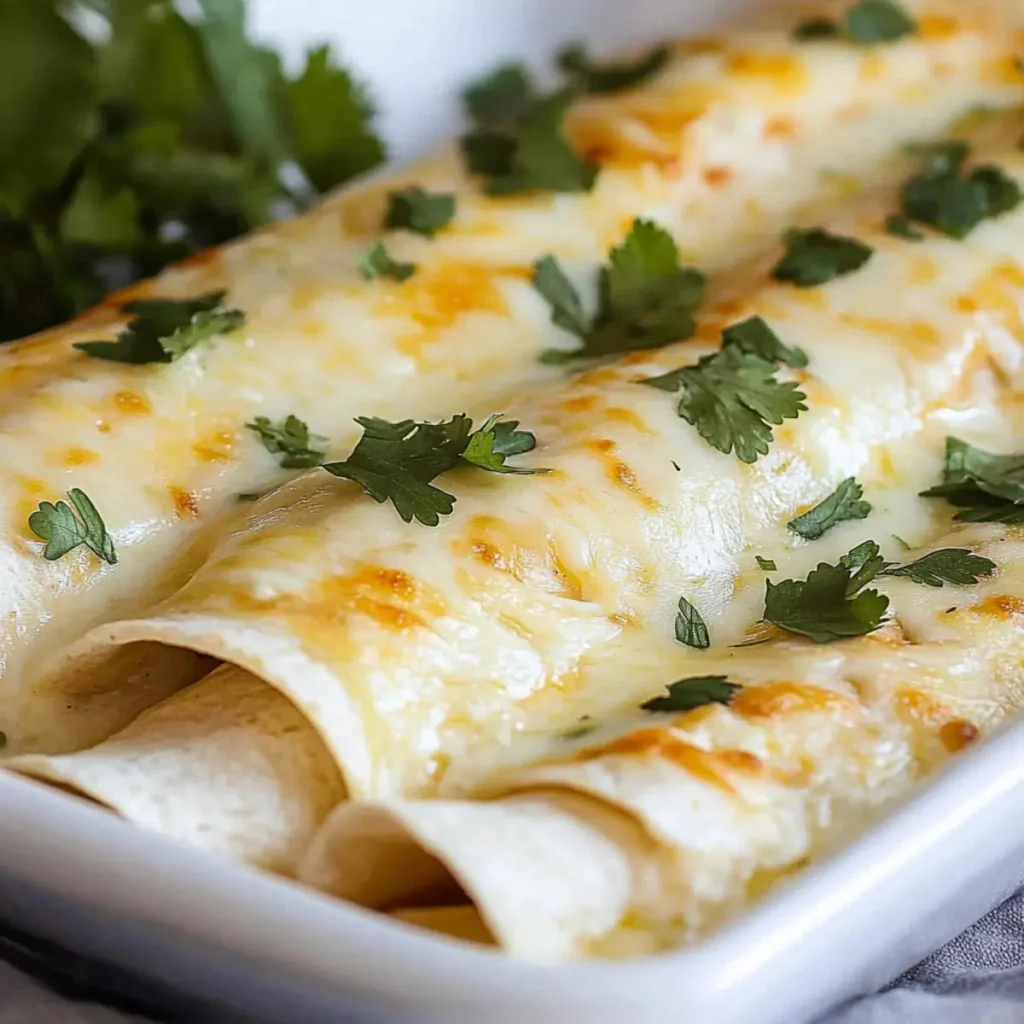 White Chicken Enchiladas