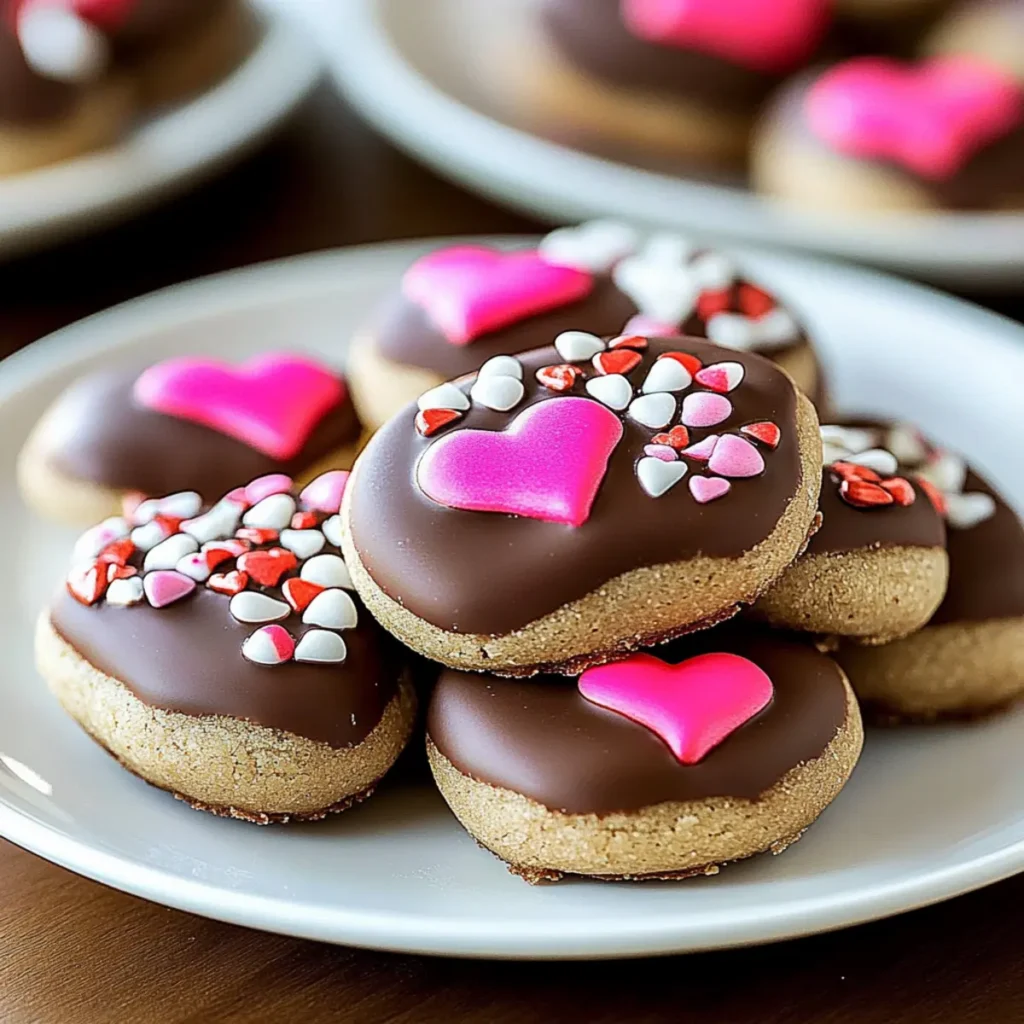 Valentine Chocolate Candy Cookies