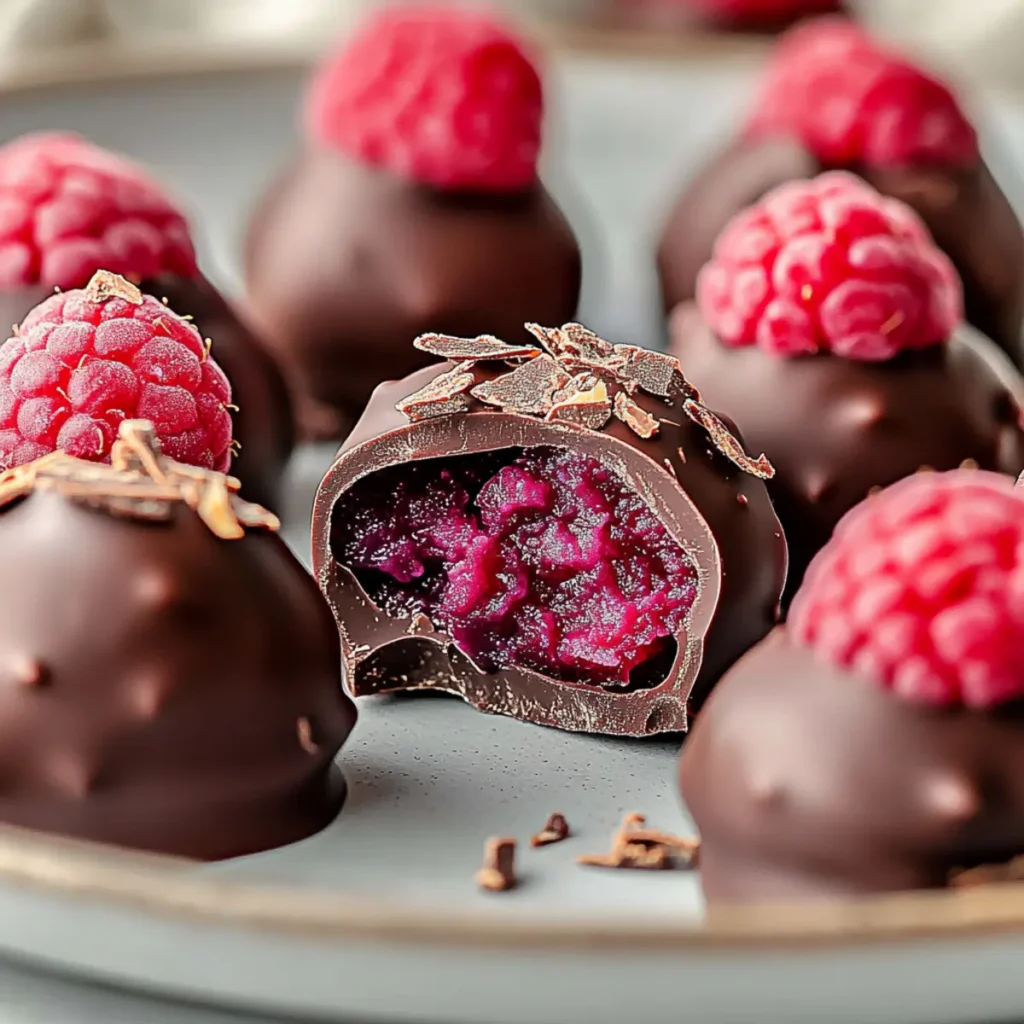 Raspberry Chocolate Truffles