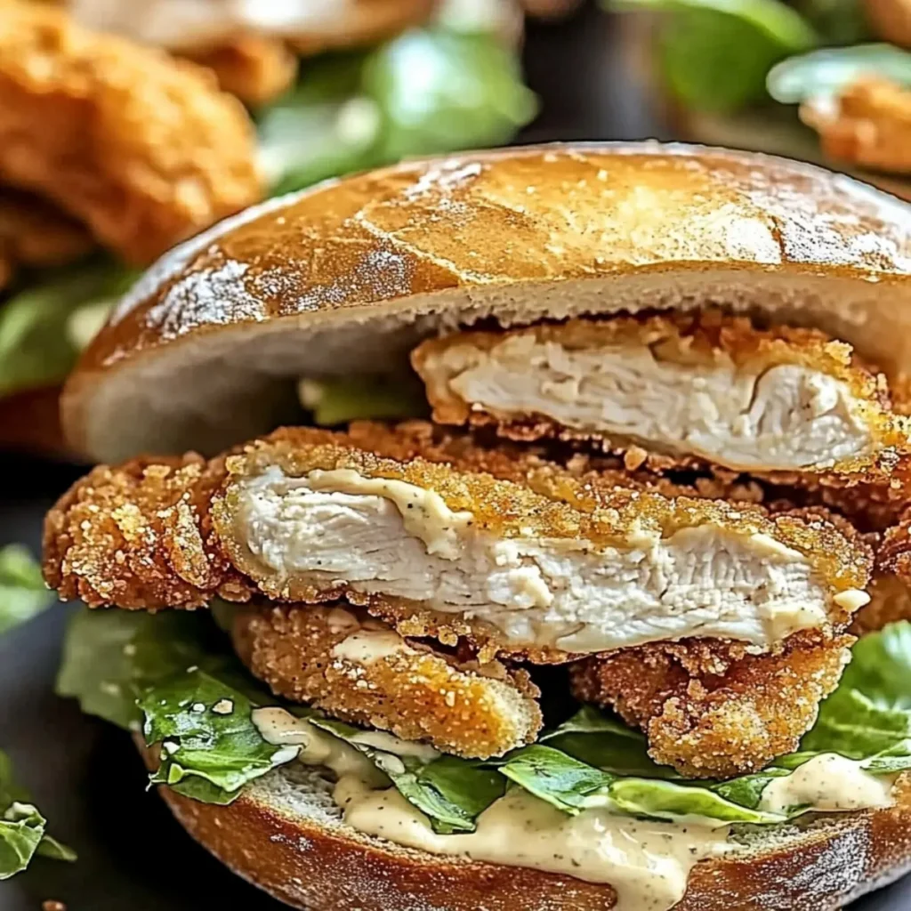 Crispy Chicken Caesar Sandwich