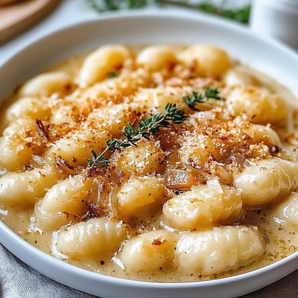 Baked French Onion Gnocchi