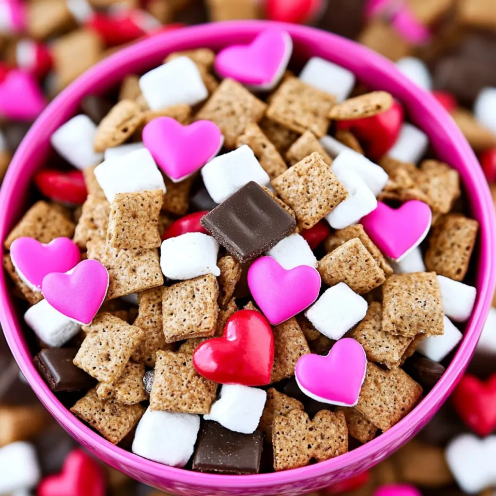 Valentine S’mores Snack Mix