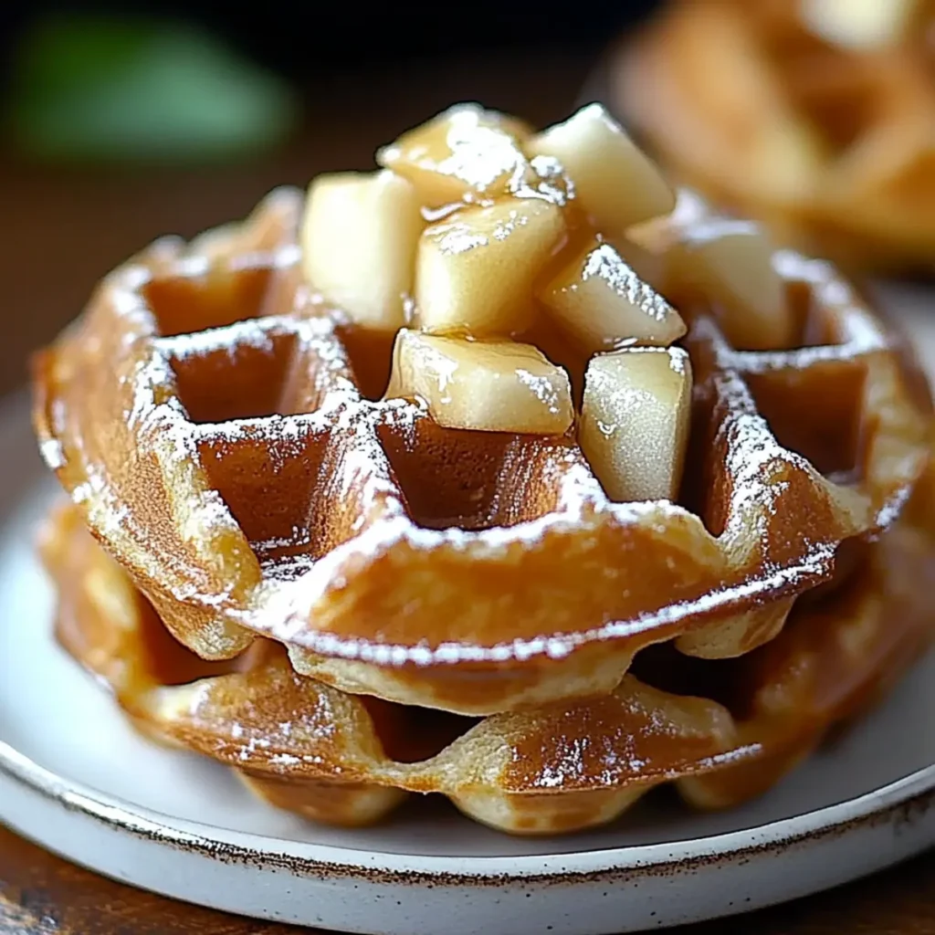 Apple Fritter Waffle Donuts
