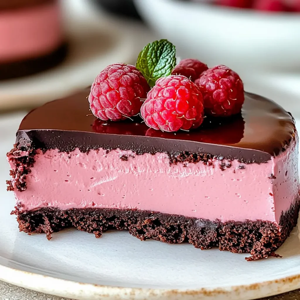 Chocolate Raspberry Mousse Cake