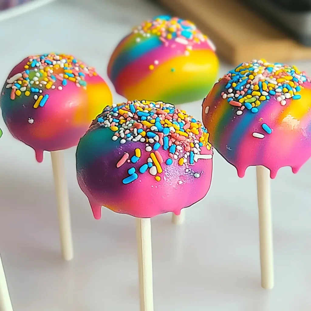 Rainbow Cake Pops