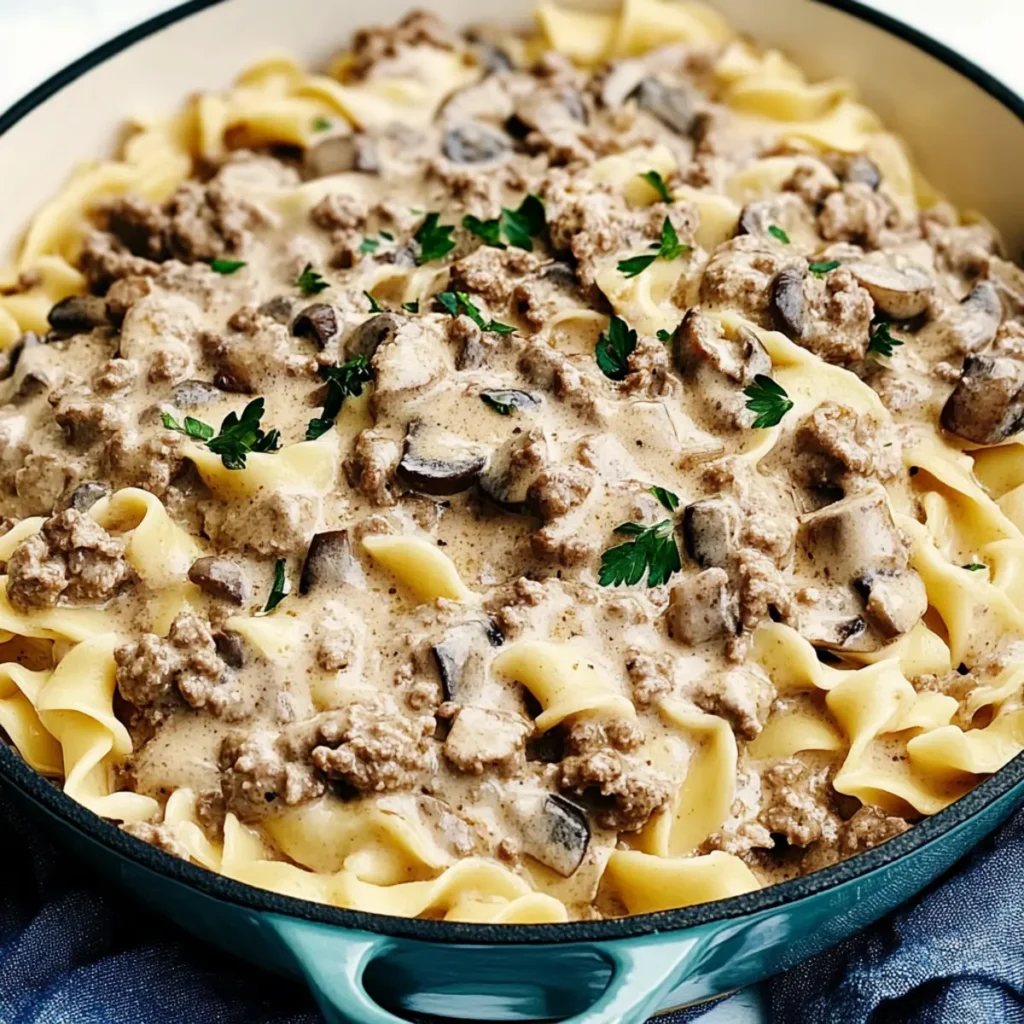 Ground Beef Stroganoff