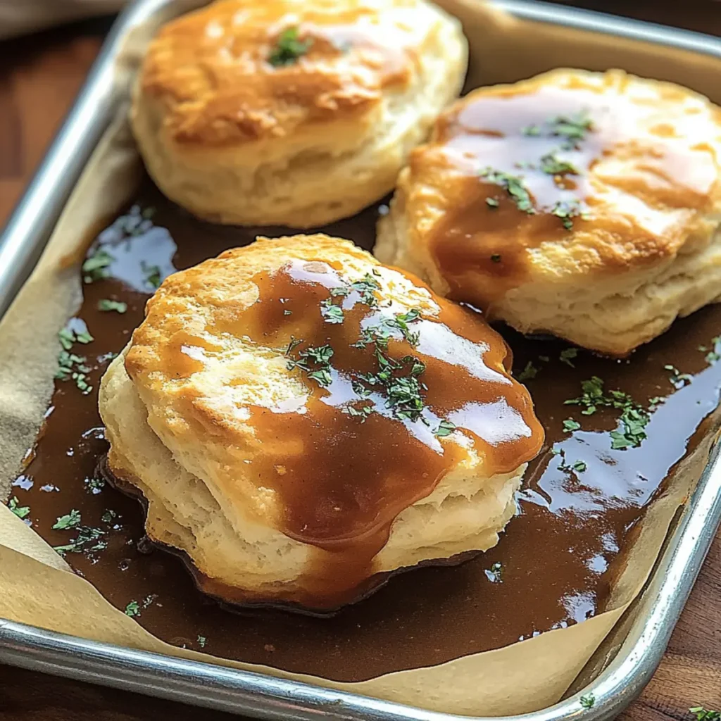 Baked French Dip Biscuits