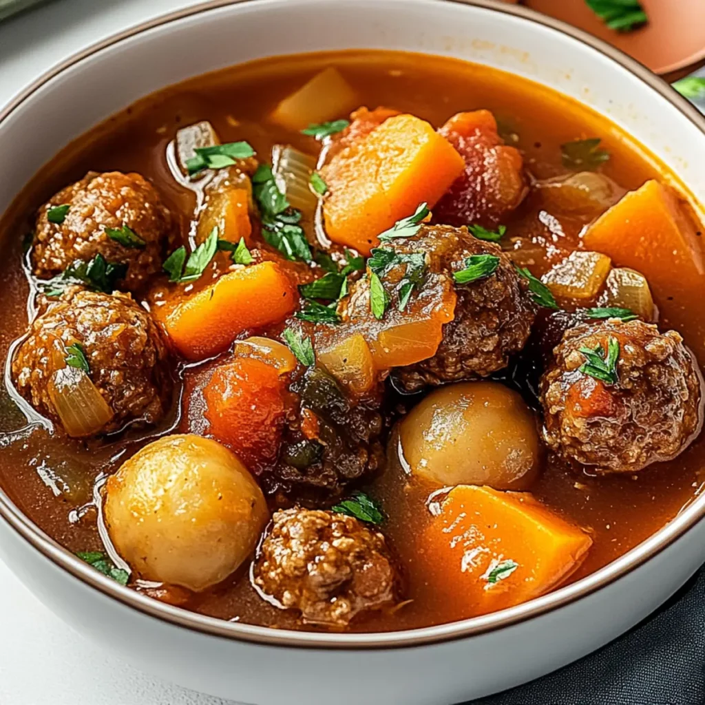 Ultimate Hearty Meatball Stew
