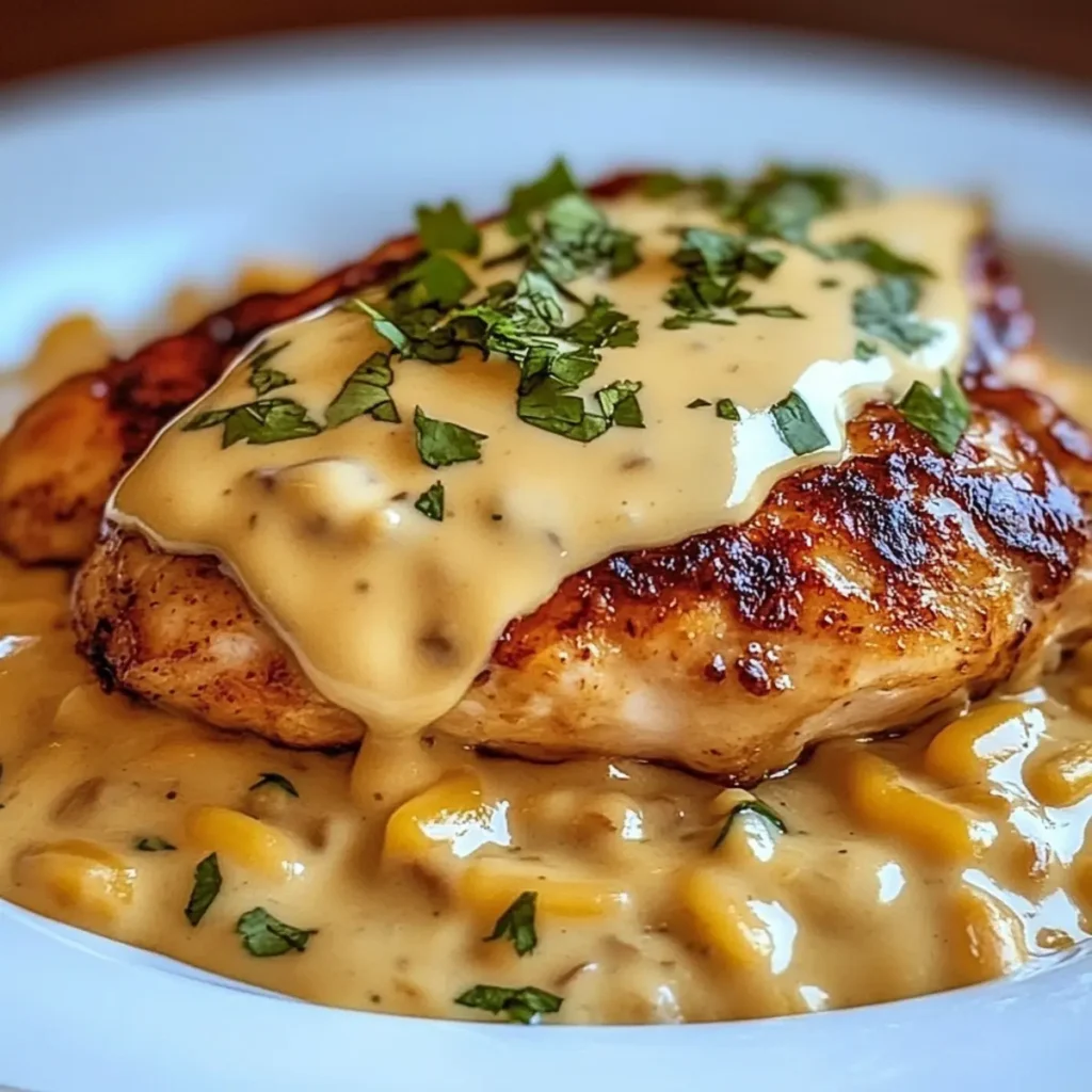 Mexican Chicken with Cheese Sauce
