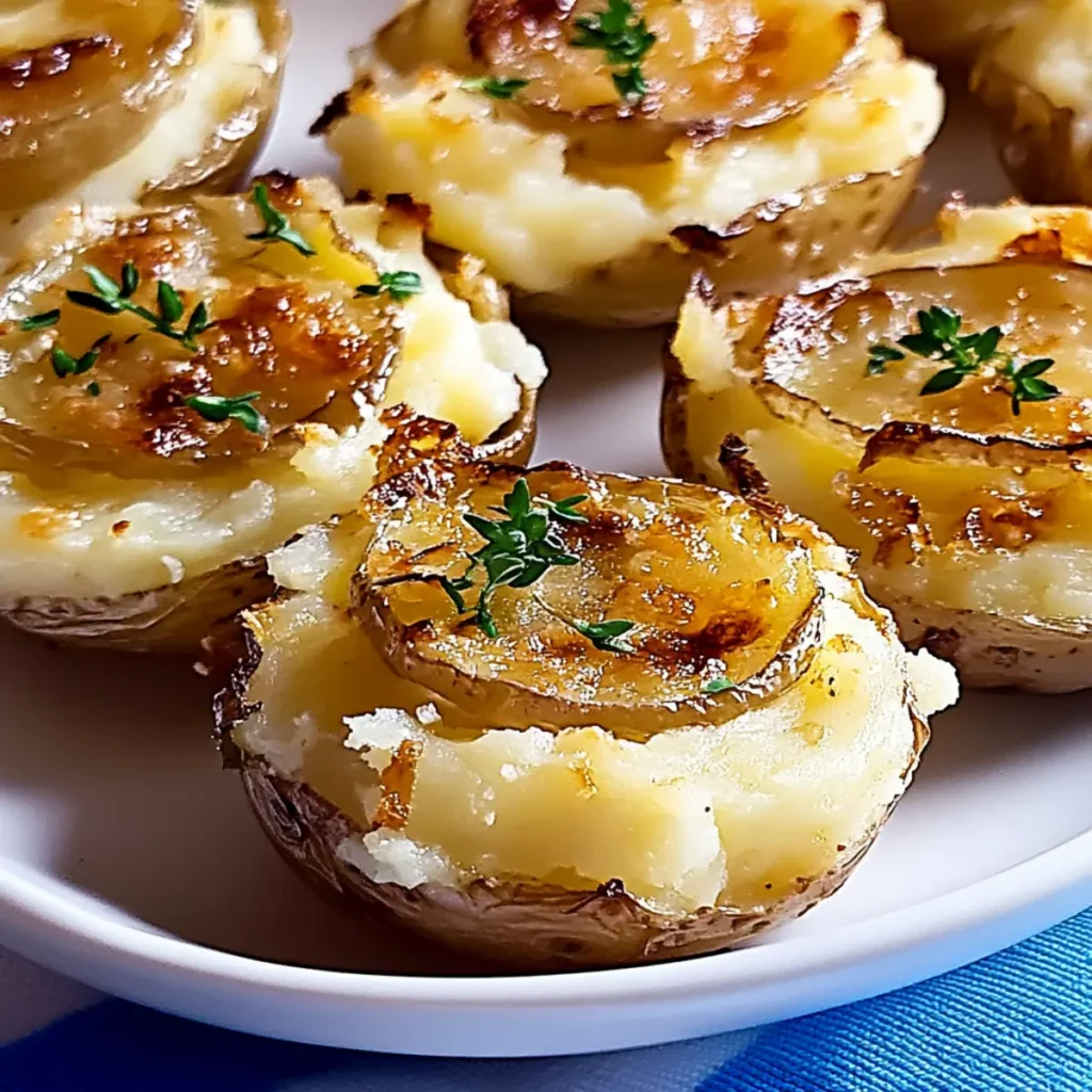 French Onion Smashed Potatoes