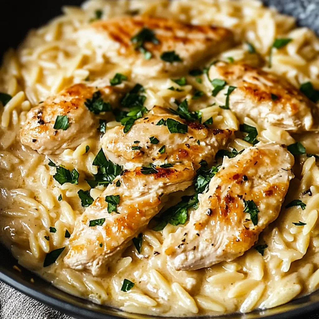 Creamy Orzo Chicken