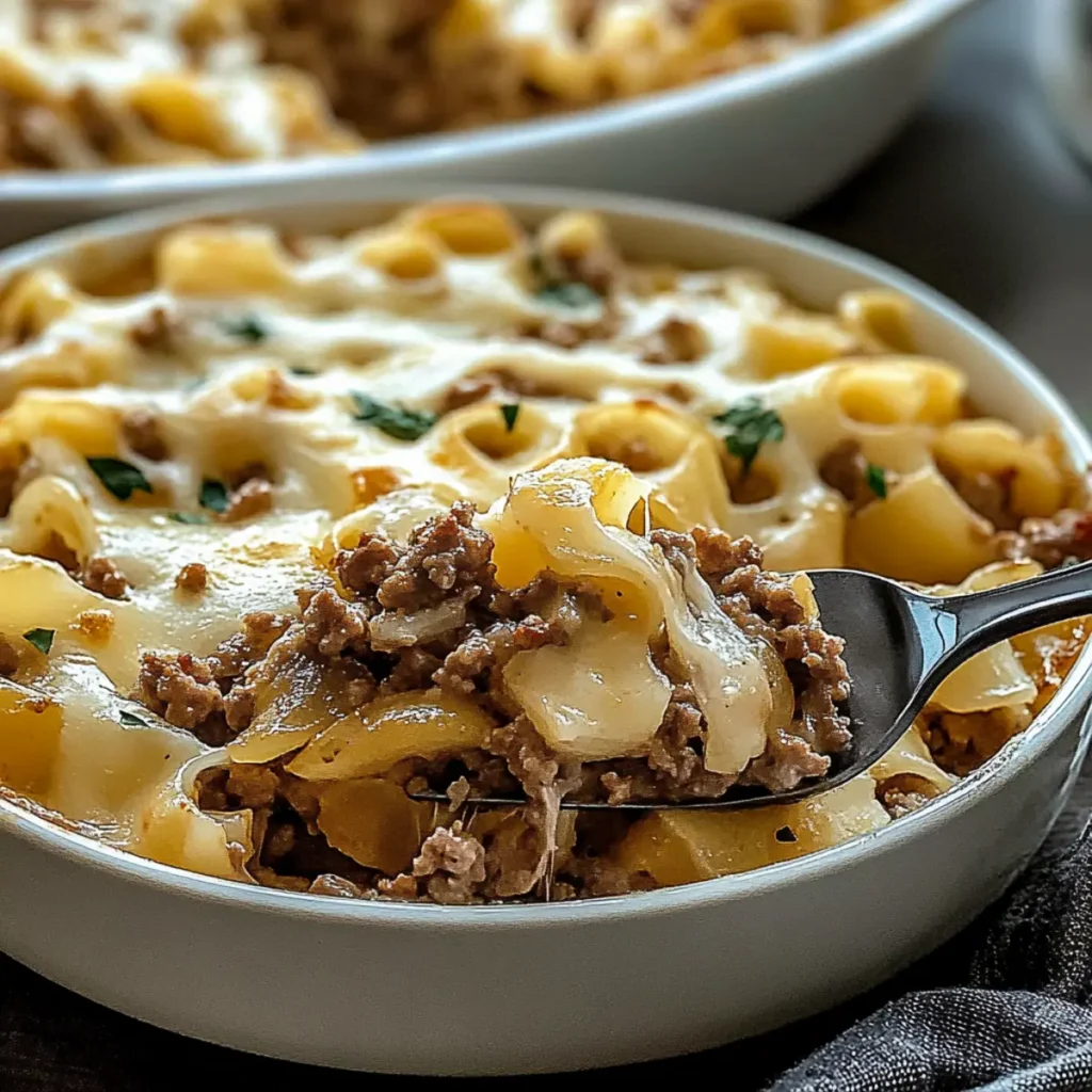 French Onion Ground Beef Casserole