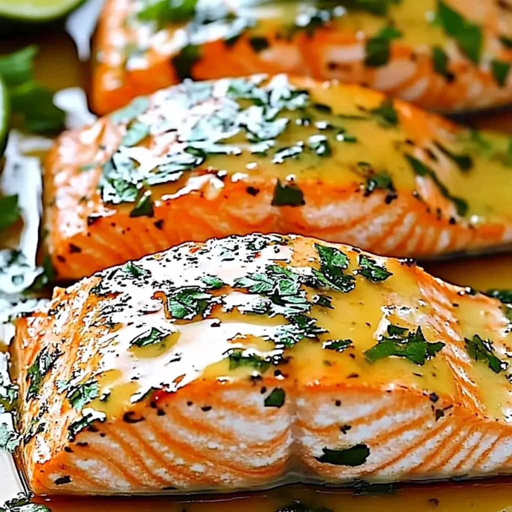 Honey Lime Garlic Butter Salmon