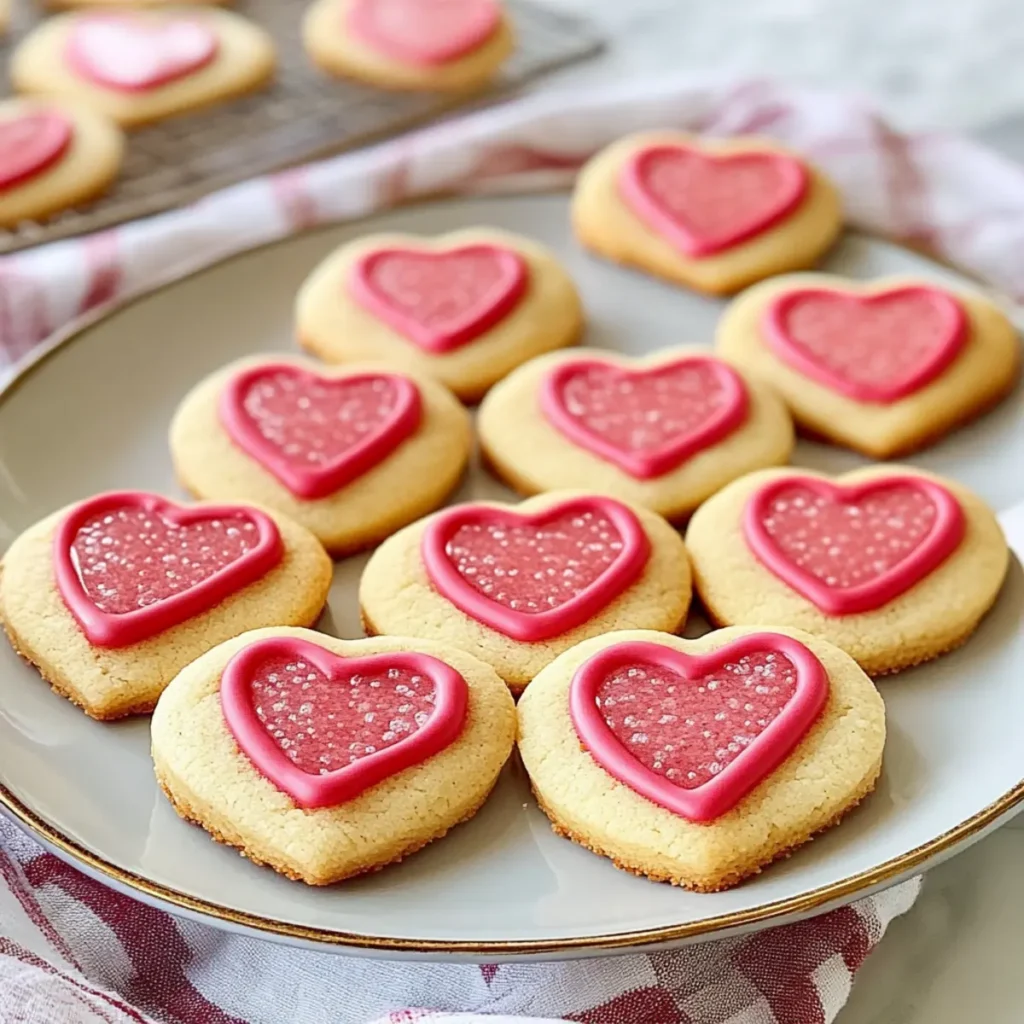 Slice and Bake Valentine Cookies