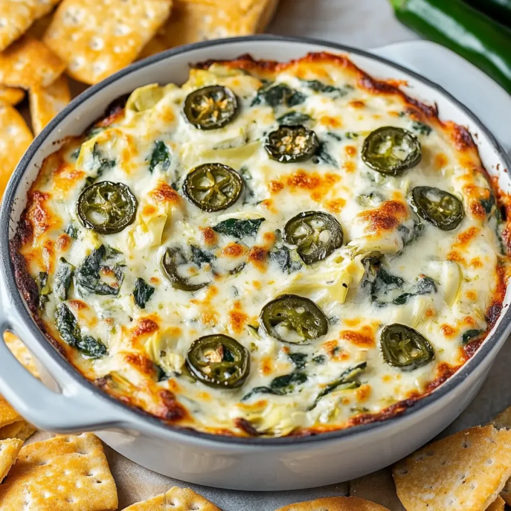 Jalapeño Spinach Artichoke Dip