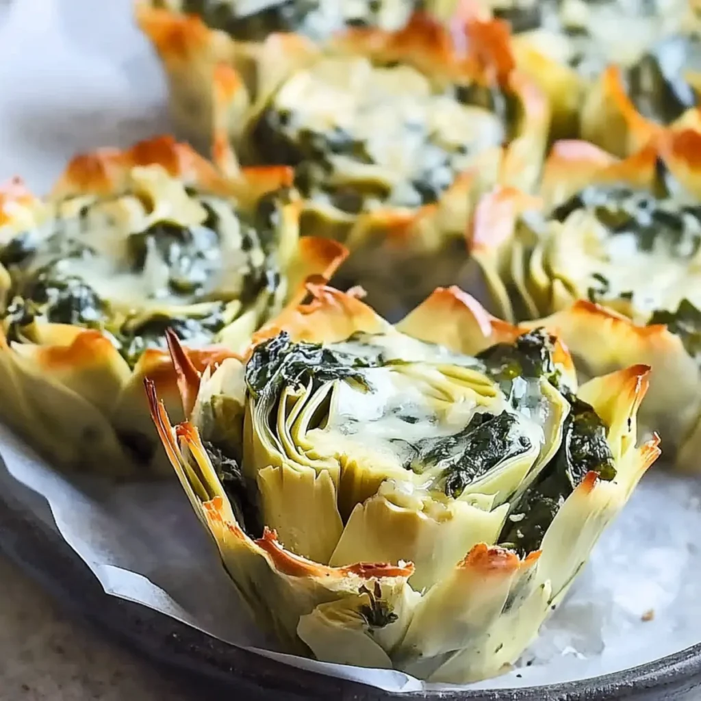 Vegan Spinach Artichoke Cups