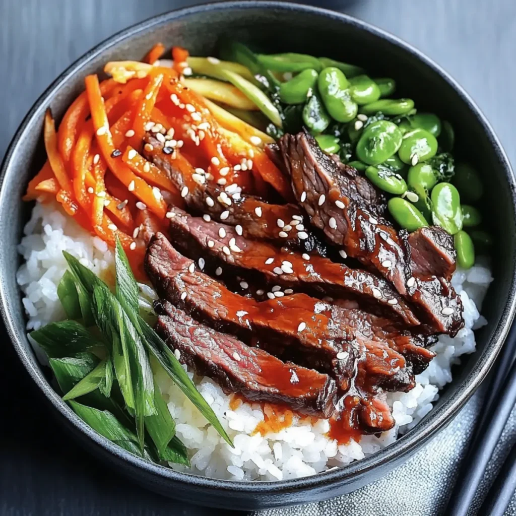 Korean BBQ Steak Rice Bowl