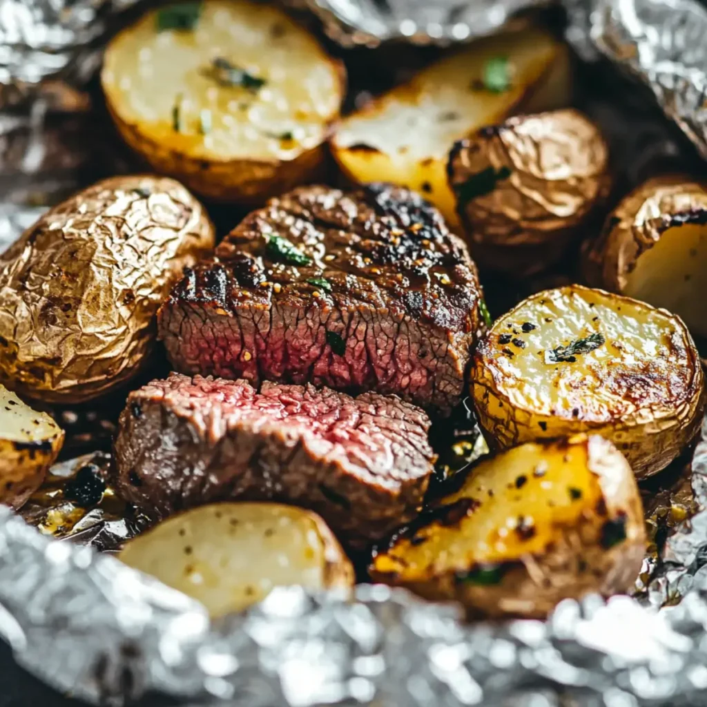Steak and Potato Foil Packets