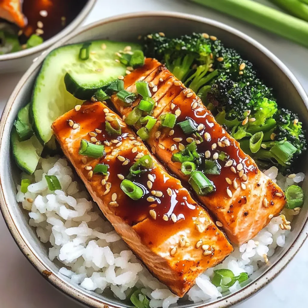 Healthy Sweet Chili Salmon Bowl